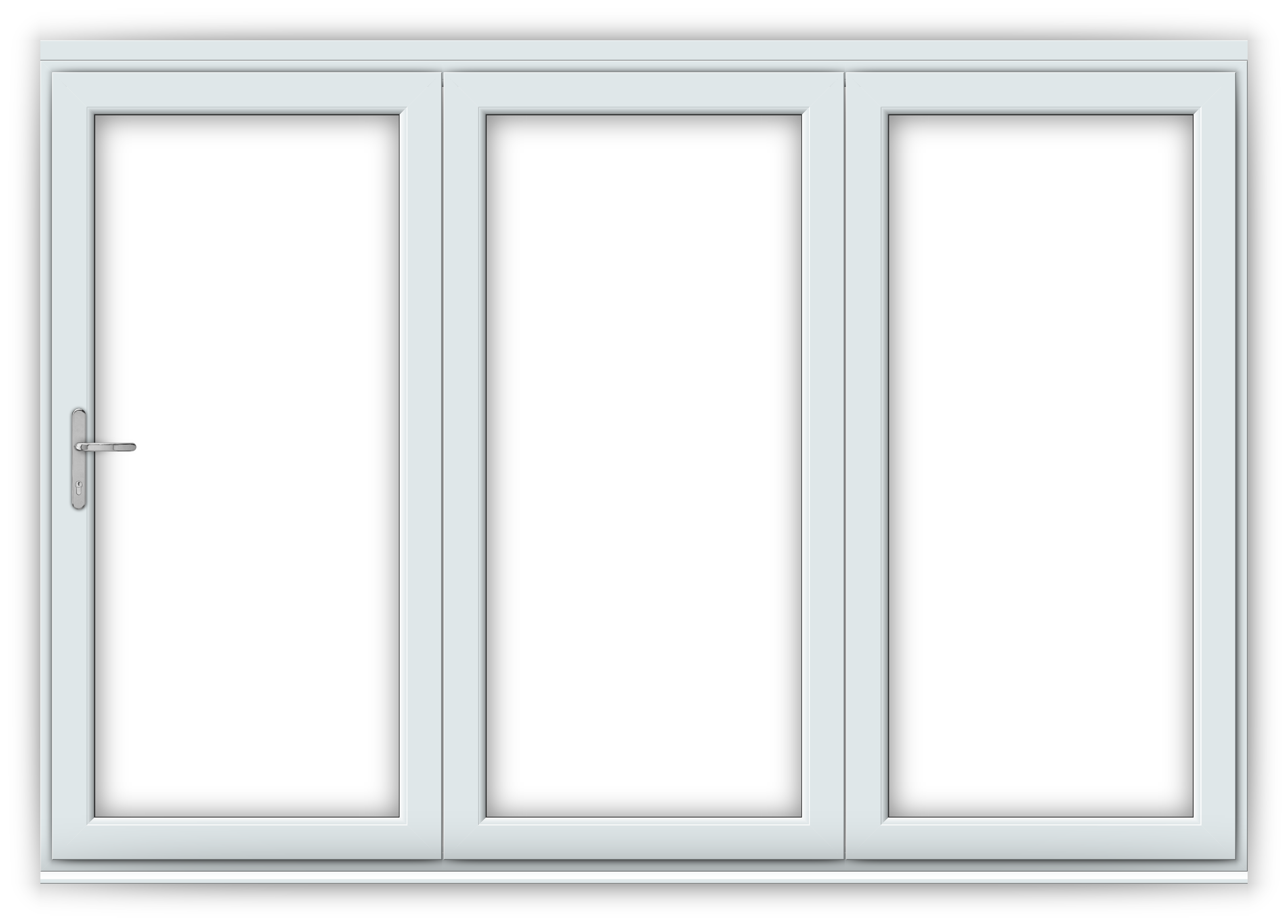 10ft White uPVC Bifold Folding Doors Flying Doors